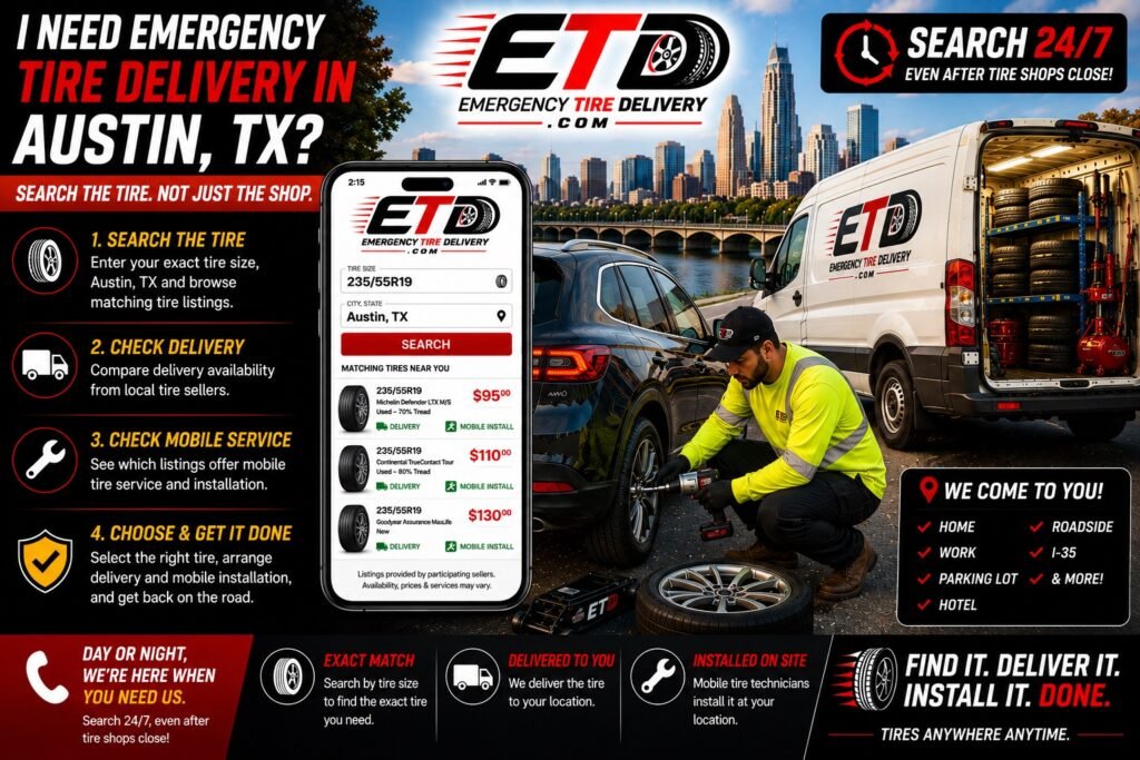 Tire Blowout On I-35 in Austin TX